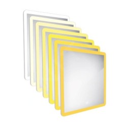Nimco Miroirs - Miroir avec éclairage LED, 600x600 mm, capteur tactile, aluminium ZP 13066V
