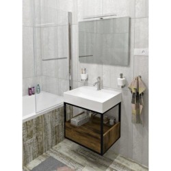 Sapho Lavabos - Lavabo Twig, 600x470 mm, avec un trou pour robinet, blanc TW060