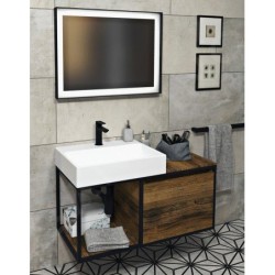 Sapho Lavabos - Lavabo Twig, 600x470 mm, avec un trou pour robinet, blanc TW060