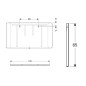 Geberit Option - Miroir avec éclairage LED, 1200x650 mm 819220000