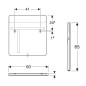 Geberit Option - Miroir avec éclairage LED, 600x650 mm 819260000