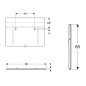 Geberit Option - Miroir avec éclairage LED, 900x650 mm 819200000 Geberit Option - Miroir avec éclairage LED, 900x650 mm 819200000