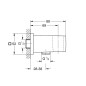 Grohe Euphoria Cube - Coude de raccordement avec support, chrome 26370000