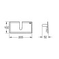Grohe Euphoria - Tablette EasyReach, blanc 26362LN1