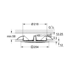 Grohe Rainshower F - Douche de tête Series 10, 254 x 254 mm, chrome 27467000