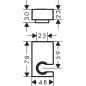 Hansgrohe Supports - Support mural de douchette Porter E, noir mat 28387670