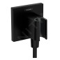 Hansgrohe Fixfit - Coude de raccordement avec support, noir mat 26889670