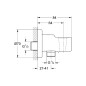 Grohe Relexa - Coude de raccordement mural, chrome 28679000