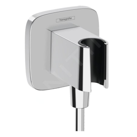 Hansgrohe Fixfit - Coude de raccordement avec support, chrome 26887000