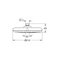 Grohe Tempesta - Douche de tête 210, 1 jet, chrome 26410000 Grohe Tempesta - Douche de tête 210, 1 jet, chrome 26410000