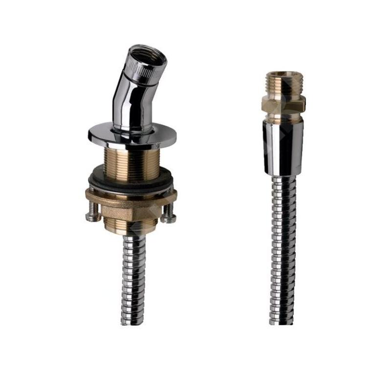 Hansgrohe Systèmes de bords de baignoire - Support de douche pour montage sur bord de baignoire, chrome 28307000