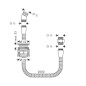 Hansgrohe Systèmes de bords de baignoire - Support de douche pour montage sur bord de baignoire, chrome 28307000