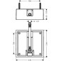 Hansgrohe Corps d’encastrement - Corps d’encastrement pour douche de tête Raindance 260/ 260 mm, 1 jet 26471180