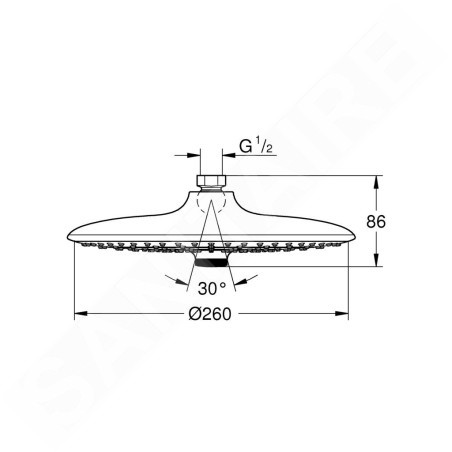 Grohe Euphoria SmartControl - Douche de tête 260, 3 jets, chrome 26455000