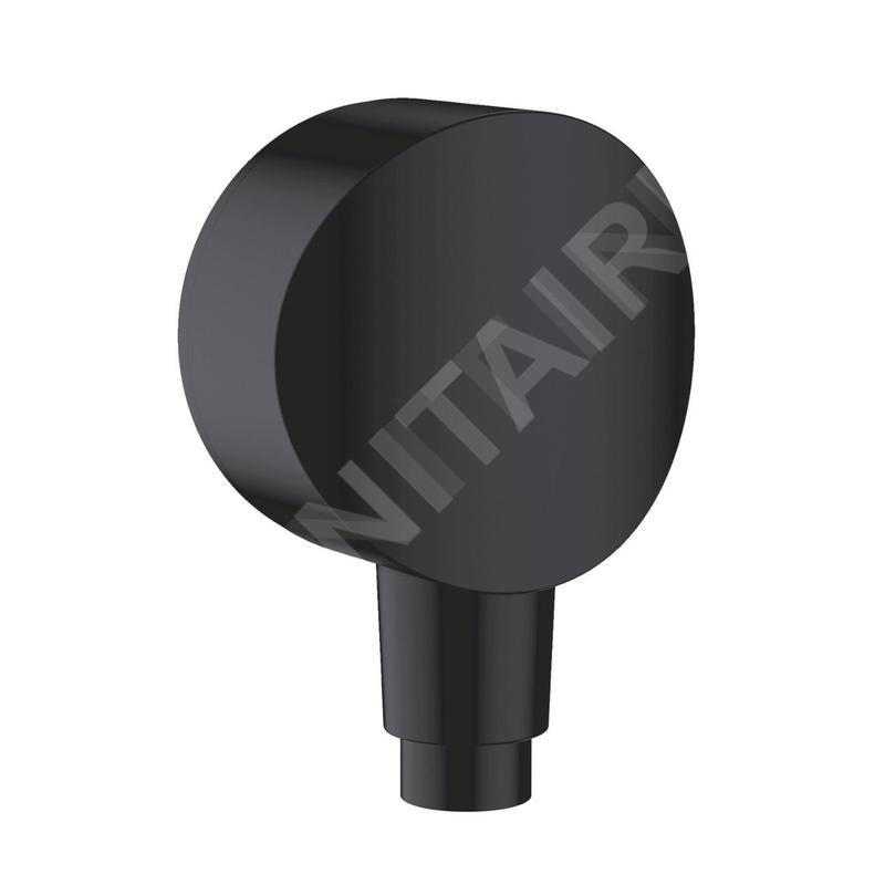 Hansgrohe Fixfit - Coude de raccordement S avec clapet anti-retour, noir mat 26453670