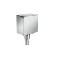 Hansgrohe Fixfit - Raccordement du flexible Square avec clapet anti-retour, chrome 26455000
