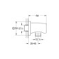 Grohe Rainshower - Coude de raccordement mural, chrome 27076000