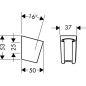 Hansgrohe Supports - Support de douche Porter S, aspect d'or poli 28331990