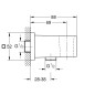 Grohe Euphoria Cube - Coude mural avec support, supersteel 26370DC0