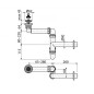 Alcadrain Siphons - Siphon de lavabo, diamètre 40 mm, peu encombrant A413 Alcadrain Siphons - Siphon de lavabo, diamètre 40 mm, peu encombrant A413