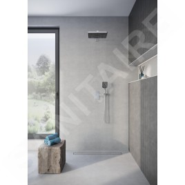 kielle Vega - Douche de tête 360 x 240 mm, chrome / noir 20118010