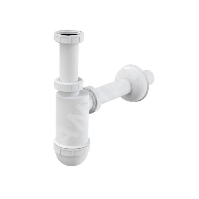 Alcadrain Siphons - Siphon de lavabo, diamètre 32 mm avec écrou de trop-plein A430 Alcadrain Siphons - Siphon de lavabo, diamètre 32 mm avec écrou de trop-plein A430