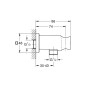 Grohe Rainshower - Fixation murale, chrome 26659000