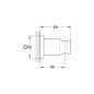 Grohe Rainshower - Support mural de douchette, chrome 27075000