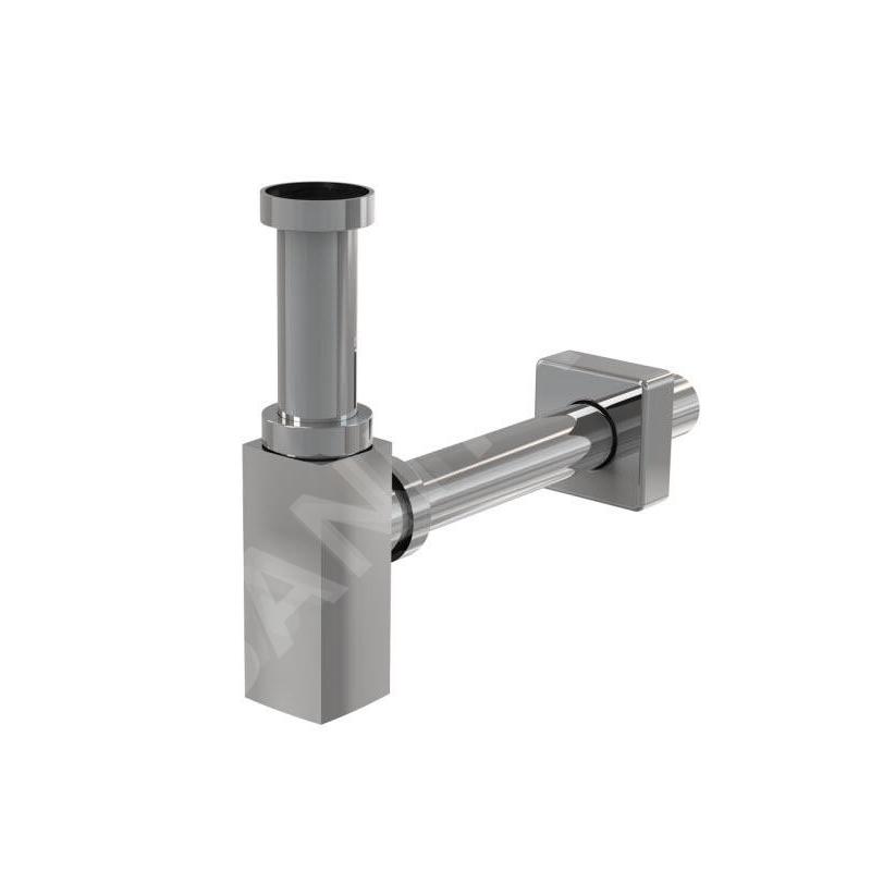 Alcadrain Siphons - Siphon de lavabo Design, diamètre 32 mm, carré, métal A401 Alcadrain Siphons - Siphon de lavabo Design, diamètre 32 mm, carré, métal A401