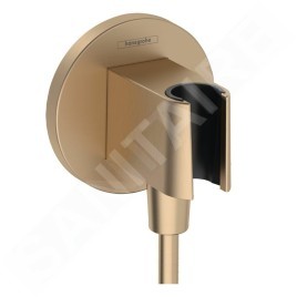 Hansgrohe Fixfit - Coude de raccordement avec support, bronze brossé 26888140