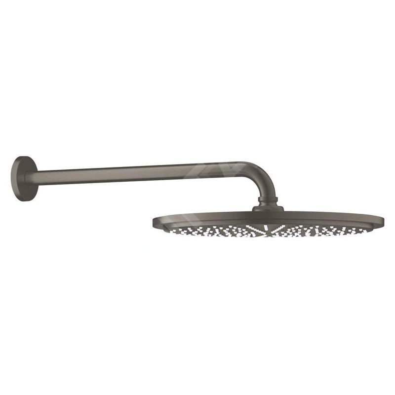 Grohe Rainshower Cosmopolitan - Douche de tête 310 avec bras de douche de 380 mm, 1 jet, graphite foncé brossé 26066AL0 Grohe Rainshower Cosmopolitan - Douche de tête 310 avec bras de douche de 380 mm, 1 jet, graphite foncé brossé 26066AL0