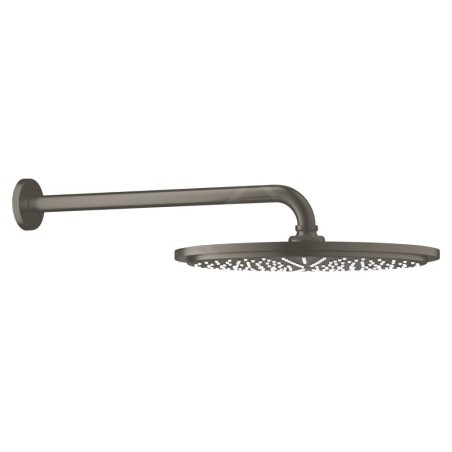 Grohe Rainshower Cosmopolitan - Douche de tête 310 avec bras de douche de 380 mm, 1 jet, graphite foncé brossé 26066AL0