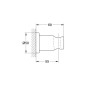 Grohe Rainshower - Support mural de douchette, Warm Sunset brossé 27074DL0