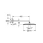 Grohe Rainshower - Douche de tête 310 Mono Cube, 1 jet, bras de douche 422 mm, chrome 26563000