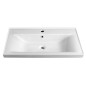 Aqualine Céramique - Lavabo Sava 800x460 mm, avec 1 trou pour robinetterie, blanc 2080 Aqualine Céramique - Lavabo Sava 800x460 mm, avec 1 trou pour robinetterie, blanc 2080