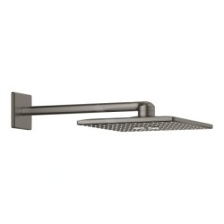Grohe Rainshower SmartActive Cube - Douche de tête 310, bras de douche 430 mm, 2 jets, Hard Graphite brossé 26479AL0