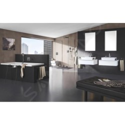 Grohe Rainshower SmartActive Cube - Douche de tête 310, bras de douche 430 mm, 2 jets, Hard Graphite brossé 26479AL0