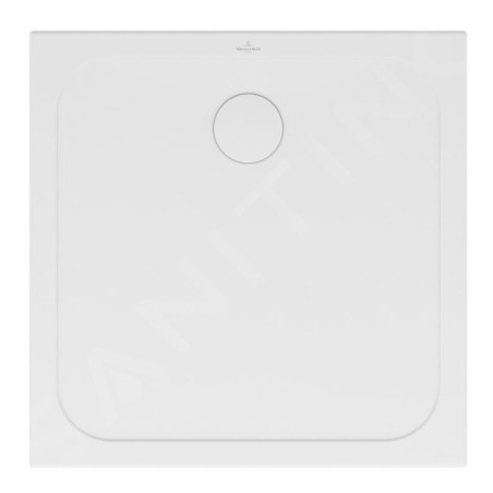 Villeroy & Boch Lifetime Plus - Receveur de douche, 800x800 mm, Anti-slip, blanc alpin 6223B301