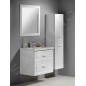 Aqualine Céramique - Lavabo Sava 800x460 mm, avec 1 trou pour robinetterie, blanc 2080 Aqualine Céramique - Lavabo Sava 800x460 mm, avec 1 trou pour robinetterie, blanc 2080