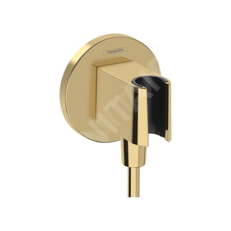 Hansgrohe Fixfit - Coude de raccordement avec support, doré 26888990
