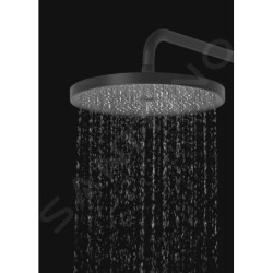 kielle Oudee - Douche de tête 260, 1 jet, bras de douche 350 mm, noir mat 20102SE4