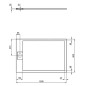 Ideal Standard i.Life - Receveur de douche 120x80 cm, Anti-Slip, blanc T5220FR