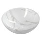 Sapho Dalma - Vasque, diamètre 420 mm, sans trop-plein, sans trou pour robinetterie, carrara MM117 Sapho Dalma - Vasque, diamètre 420 mm, sans trop-plein, sans trou pour robinetterie, carrara MM117