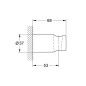 Grohe Vitalio Universal - Support de douche mural, chrome 26102000
