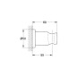 Grohe Rainshower - Support mural de douchette, blanc 27074LS0
