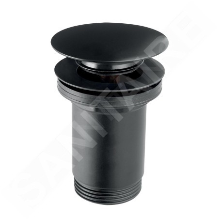 Novaservis Accessoires - Bonde de cuvette refermable avec trop-plein, noir S285-BL-B