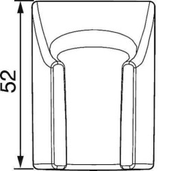 Hansa Living - Support de douche, chrome 44450100