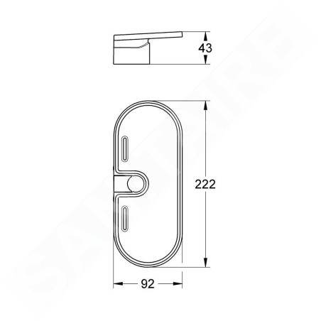 Grohe Vitalio Universal - Étagère pour barre de douche 27725000