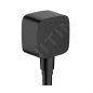 Hansgrohe Fixfit - Coude de raccordement avec clapet anti-retour, noir mat 26457670