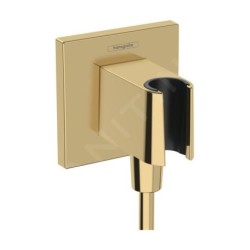 Hansgrohe Fixfit - Coude de raccordement avec support, doré 26889990